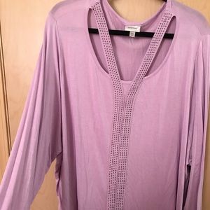 Lavender Bling/Gem Top 6x